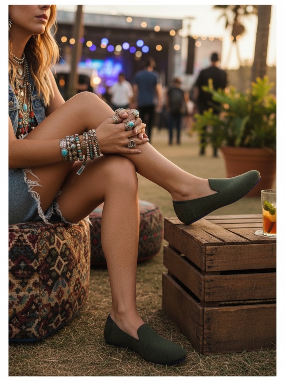 new Rothy’s ✿ The Loafer ✿ Cypress Forest Green ✿ 7.5M ✿ Washable Sustainable ✿